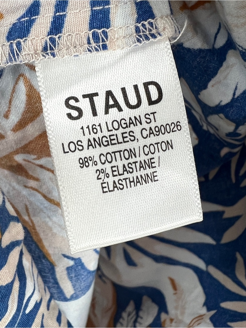 Staud Demi Maxi Dress in Land and Sea Tree Cotton Poplin size Small - Picture 7 of 10